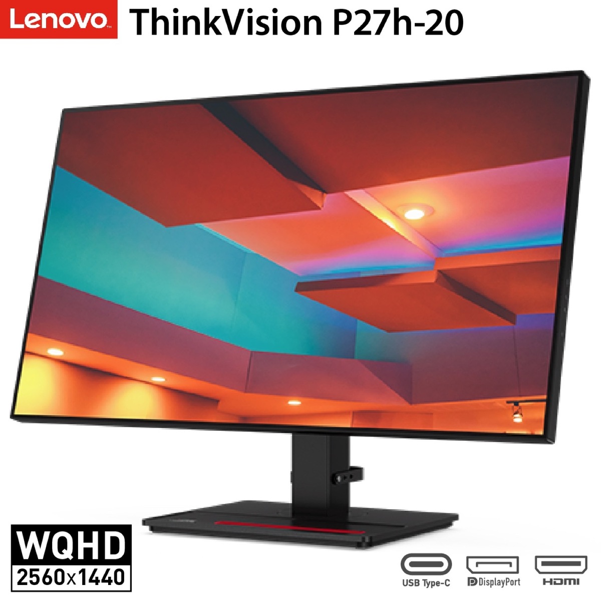 楽天市場】Lenovo P27h-20 ThinkVision 27インチ ドッキング機能付き