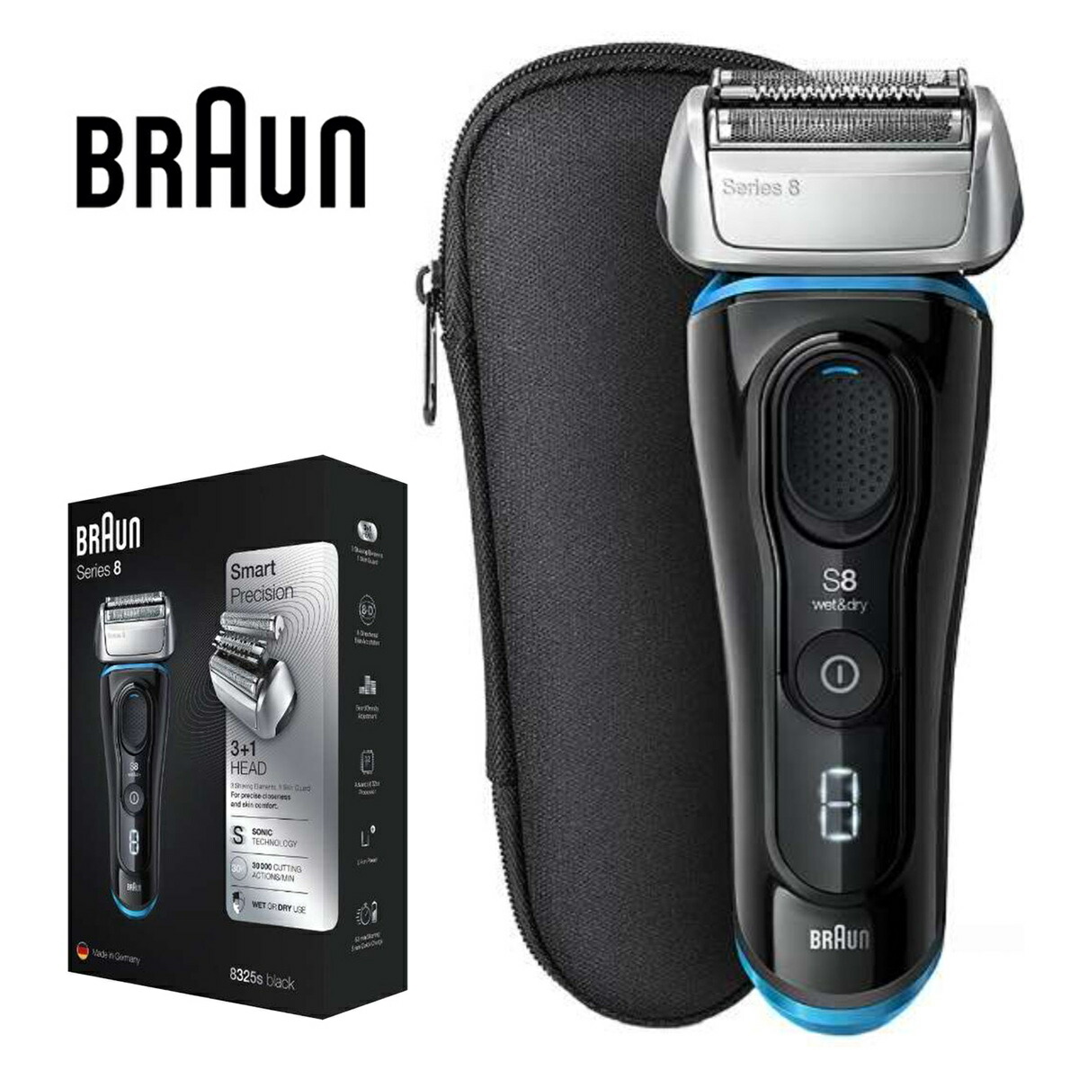 楽天市場】BRAUN 8325s-v シリーズ8 メンズ電気シェーバー 4カット