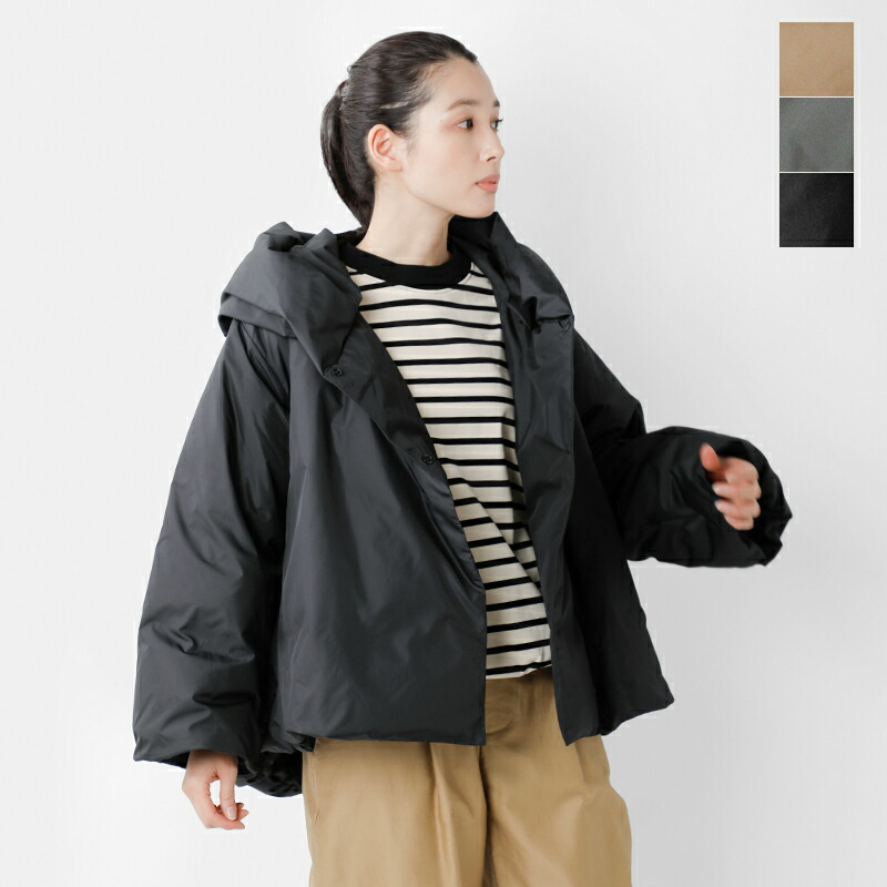 楽天市場】ミズイロインド mizuiro ind フーデッド ショート ダウン