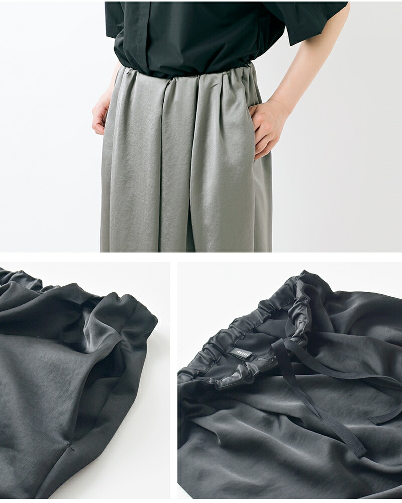 楽天市場】mizuiro ind ミズイロインド サテン フロントタック ロング