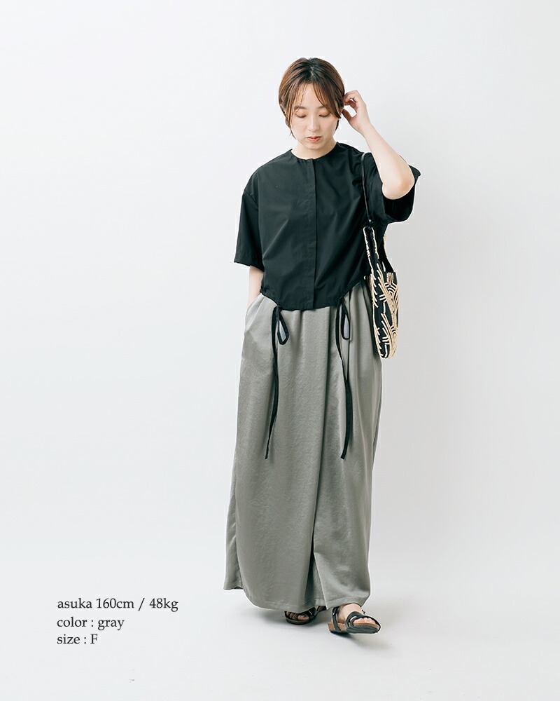 楽天市場】mizuiro ind ミズイロインド サテン フロントタック ロング