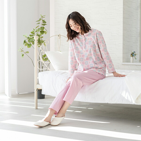 楽天市場】【LIBERTY】リバティ 天竺プリント レディース パジャマ 綿