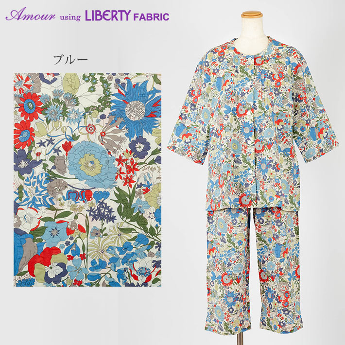 楽天市場】リバティプリント 【シックスティ】 涼しい 夏用 七分袖