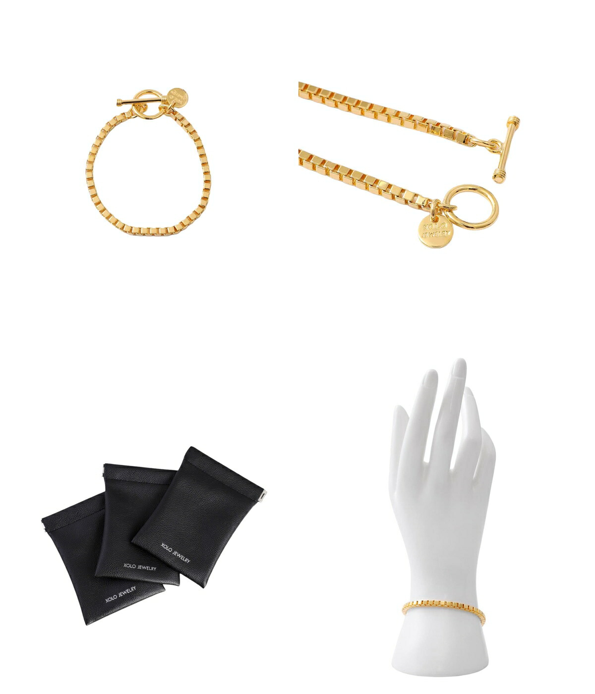 楽天市場】[送料無料]XOLO JEWELRY : Venetian Link Bracelet -4mm