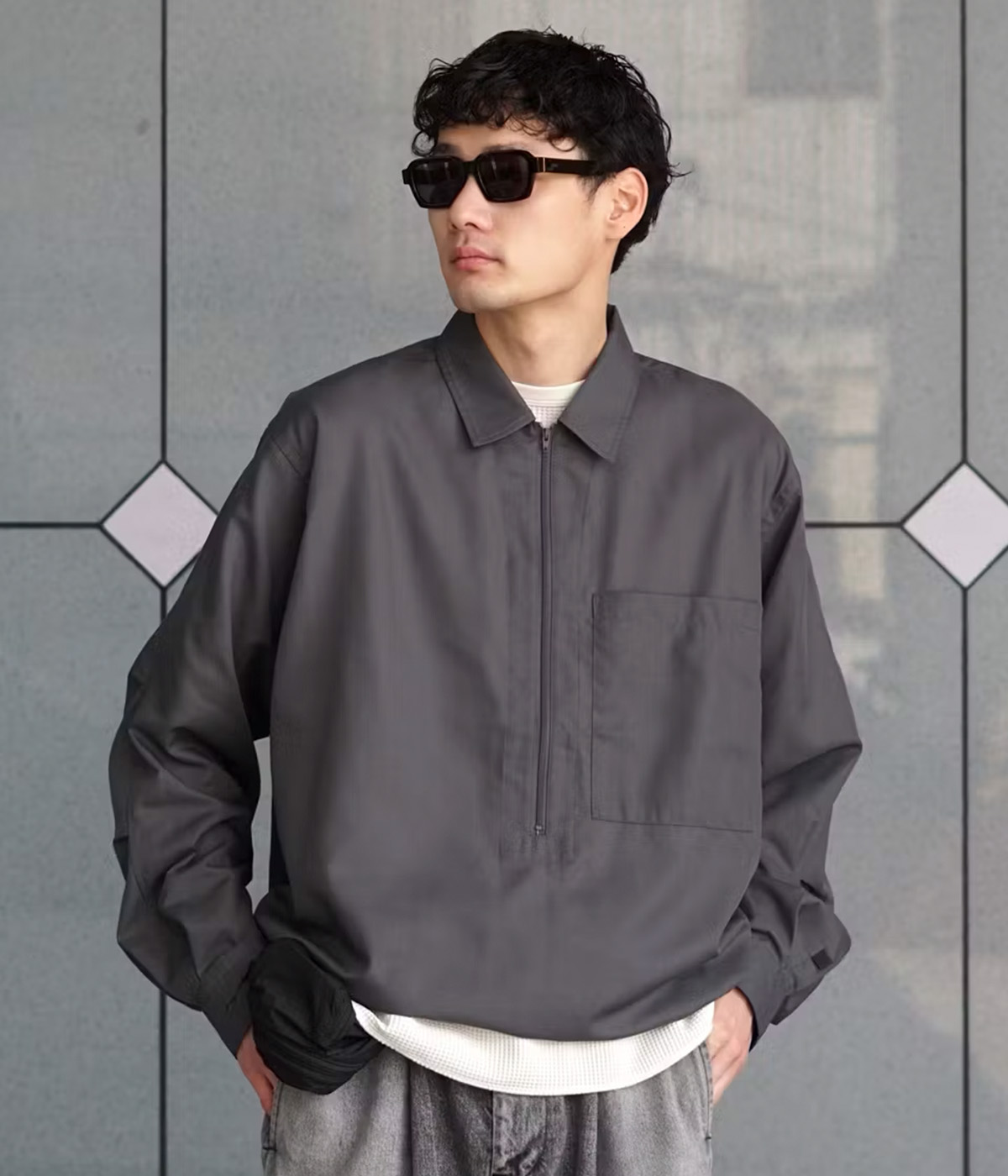 楽天市場】[送料無料]DAIWA PIER39 : TECH HALF ZIP SHIRT L/S / 全2色