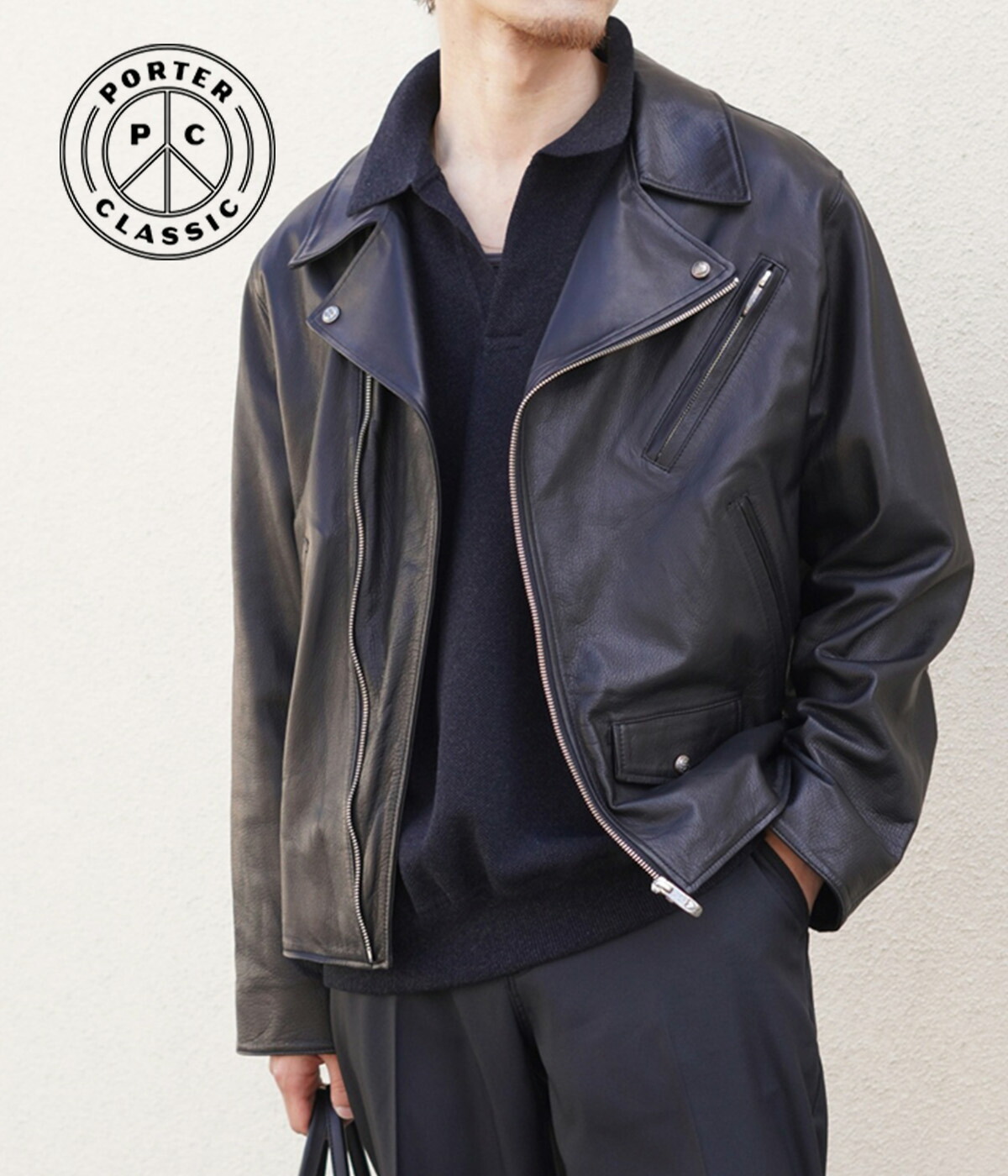 楽天市場】[送料無料]PORTER CLASSIC : PC RIDERS JACKET W/LOVE&PEACE