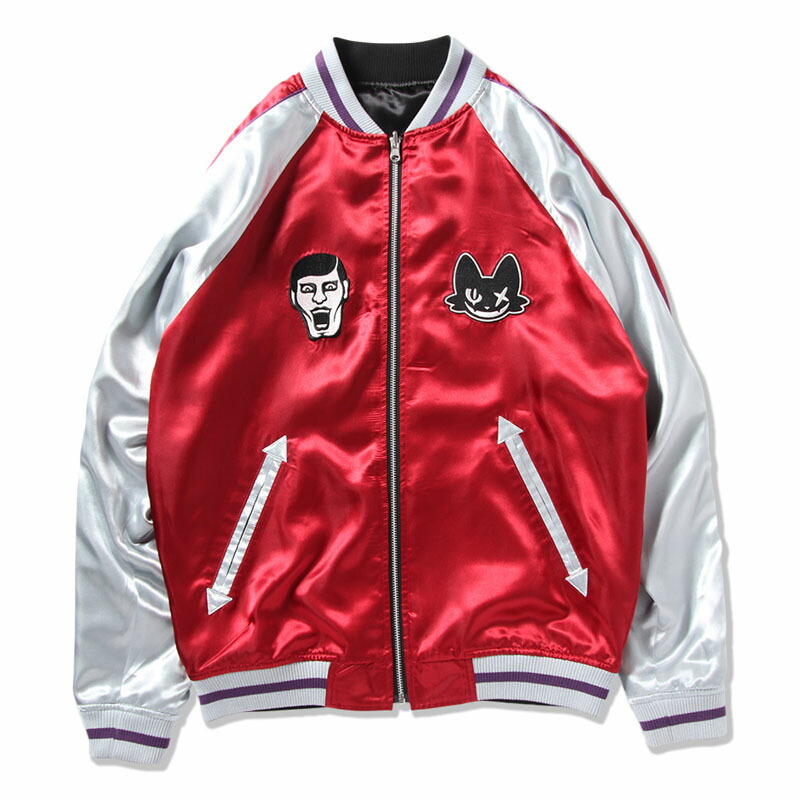 PUNK DRUNKERS × mxmxm 刺繍デザイン スカジャン PUNK DRUNKERS