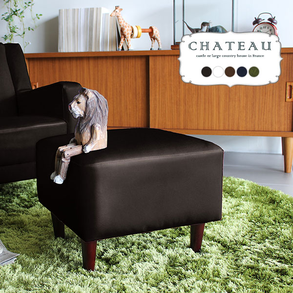 楽天市場】ロースツール オットマン レザー ミニ チェア ロー ミニ