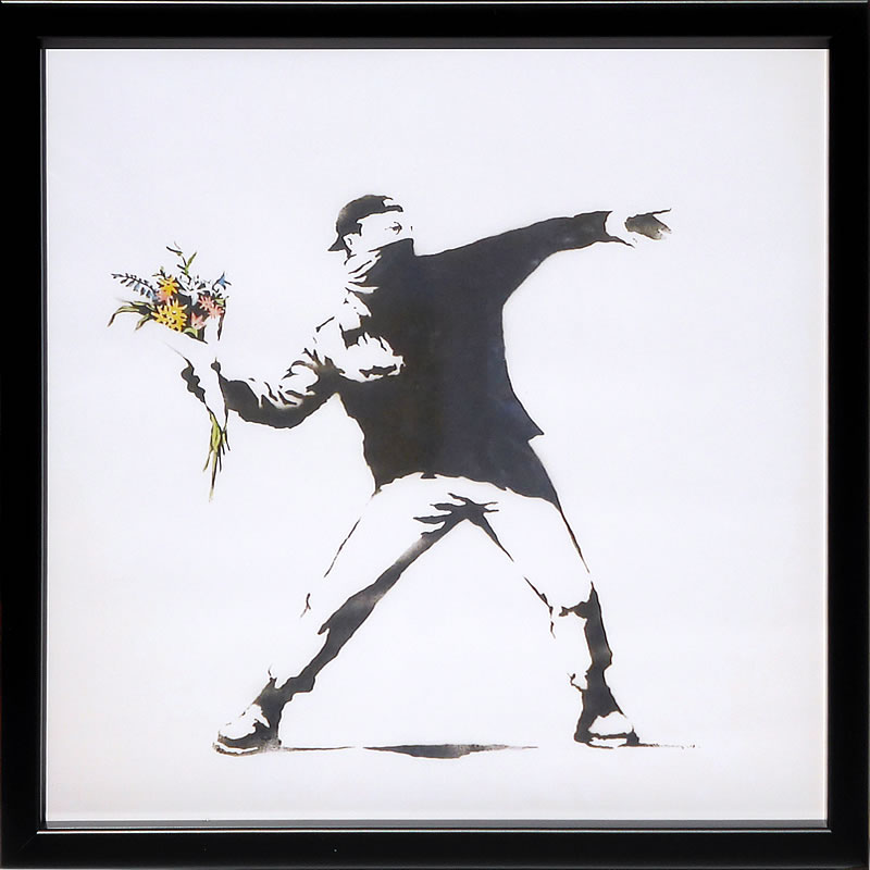 バンクシーBANKSY⭐️POWリトグラフ　COA有り　額付き バンクシー – リトグラフ「風船を持った少女」 - 額入り - Etsy 日本