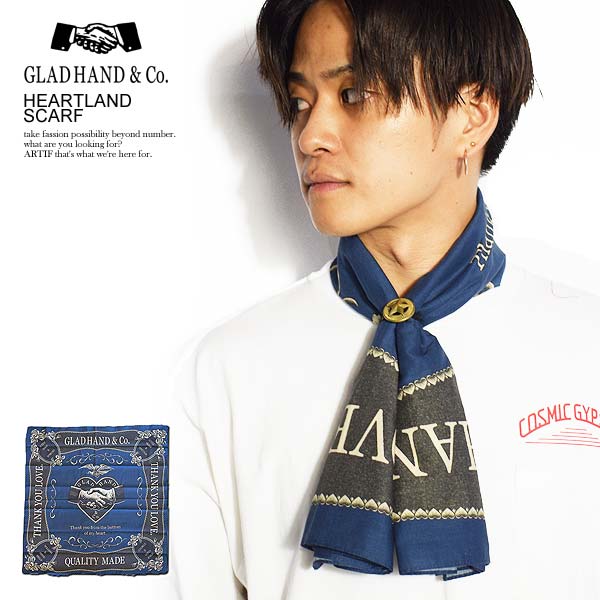 楽天市場】GLAD HAND グラッドハンド HEARTLAND - SCARF メンズ