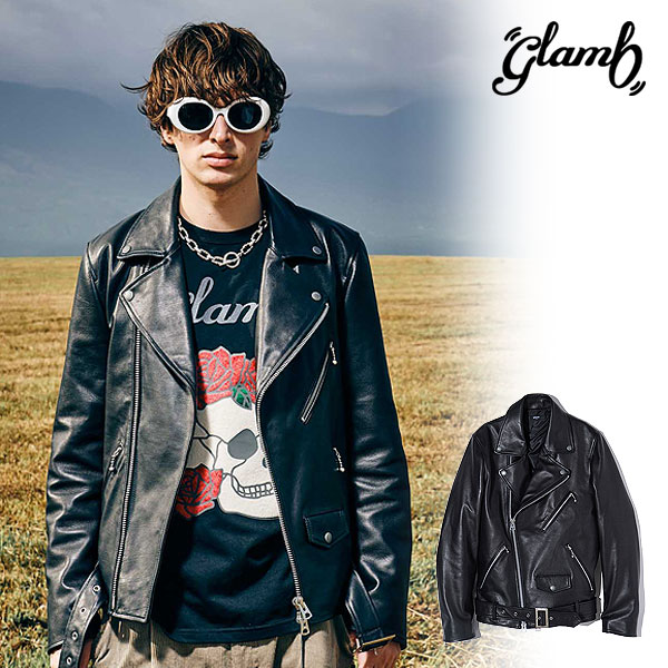 楽天市場】glamb グラム Calf Leather Riders Jacket カーフレザー