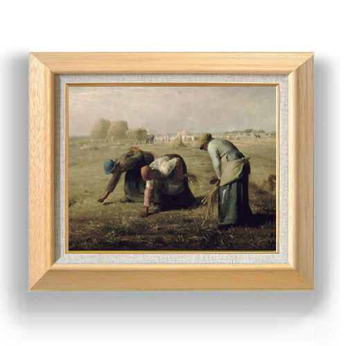 楽天市場】【油絵 直筆仕上げ】ミレー 落穂拾い F6 【額入り】 絵画
