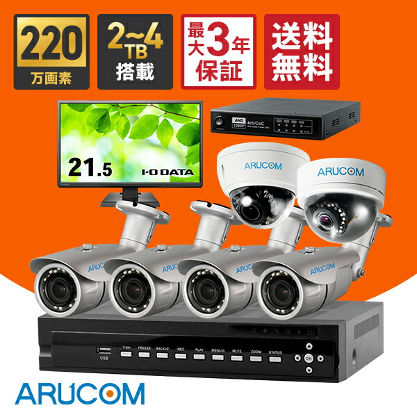 楽天市場】【全品ポイント10倍】送料無料 2年保証 防犯カメラ 屋外