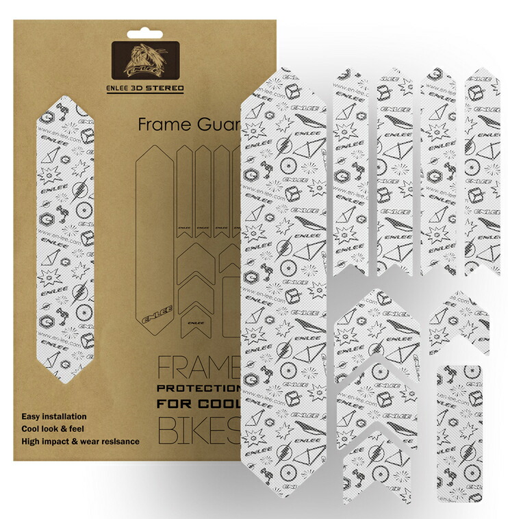 楽天市場】自転車フレームガードプロテクターステッカー ENLEE ロード