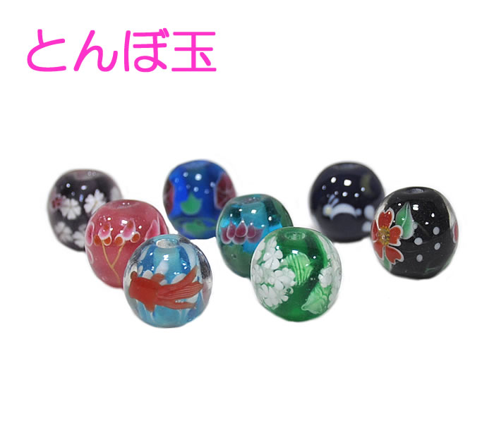 なまひよ】アンティーク 和玉 ひと繋ぎ 江戸とんぼ玉 なまひよ