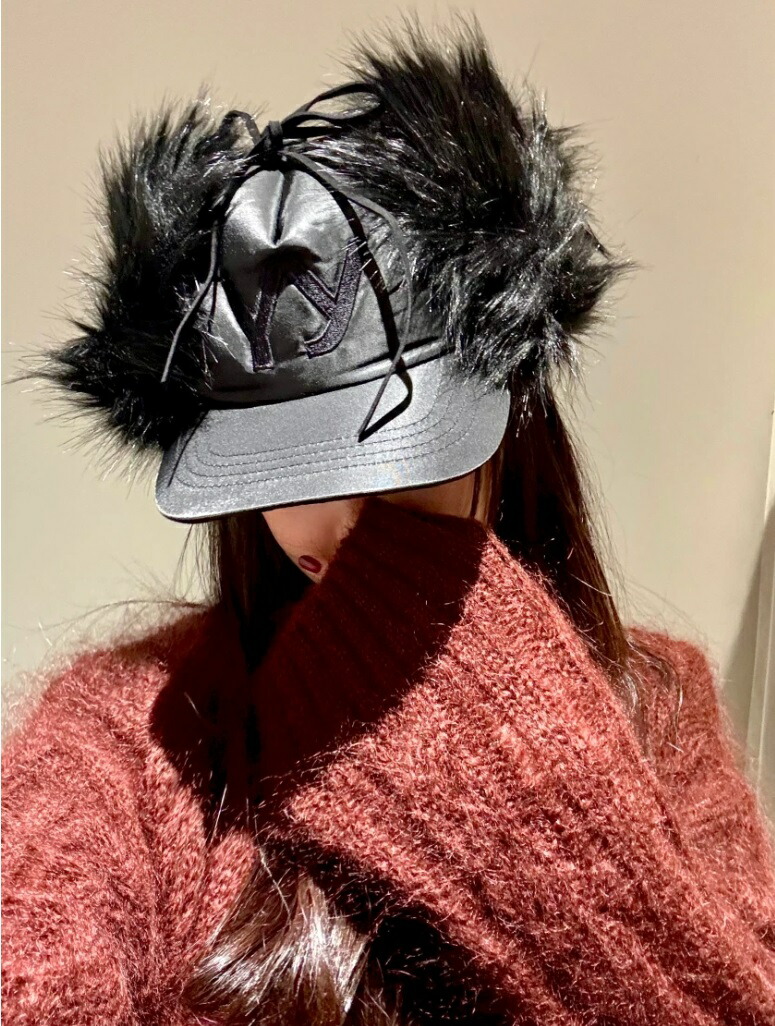 楽天市場】[Open Yy]（オープンワイワイ） Faux Fur Earflap Cap Black