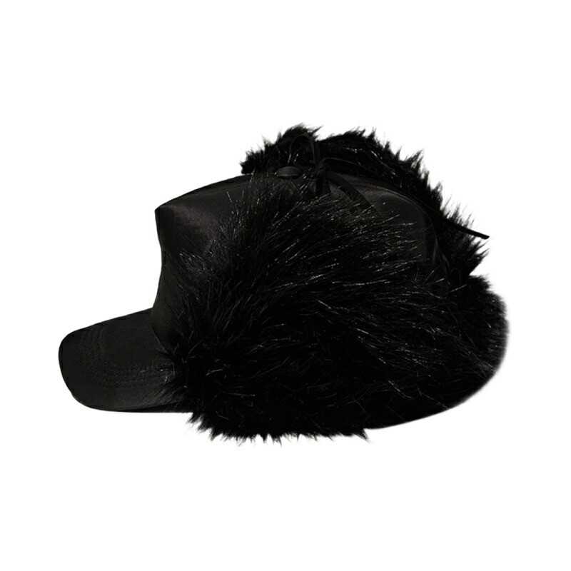 楽天市場】[Open Yy]（オープンワイワイ） Faux Fur Earflap Cap Black