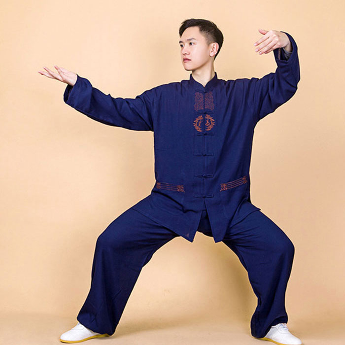 楽天市場】太極拳 服 上下セット メンズ 長袖 半袖 刺繍 太極拳 ウェア