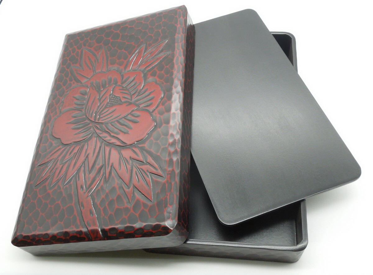 楽天市場】木製 国産 硯箱日本製 硯箱 2E-25 鎌倉彫 10号 送料無料