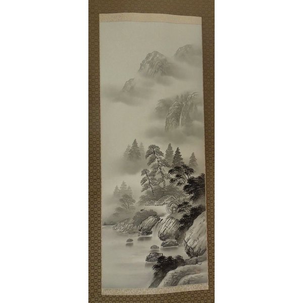 楽天市場】掛け軸 水墨山水 玉苑 送料無料 : 足利屋楽天市場店