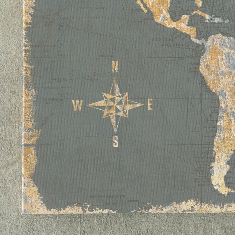 楽天市場】アートフレーム アートパネル 世界地図 アンティーク風 W