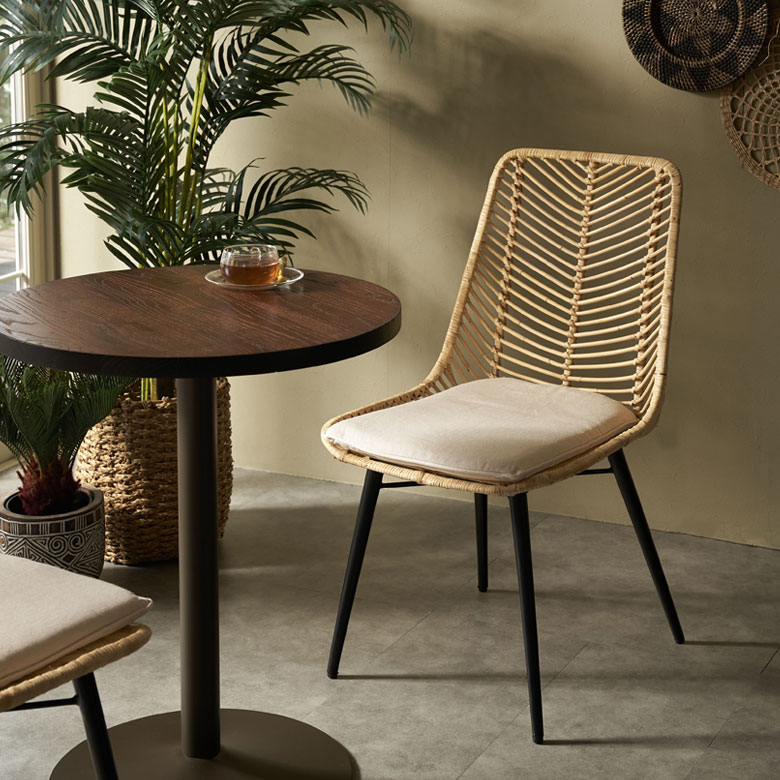 楽天市場】ラタンチェア チェア チェアー 1脚 単品 ラタン 籐 取り外し