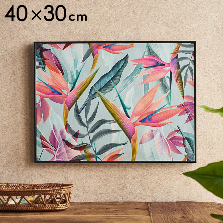 Bradley Jackson 花と金のあしらいのパネルアート Bradley Jackson 花