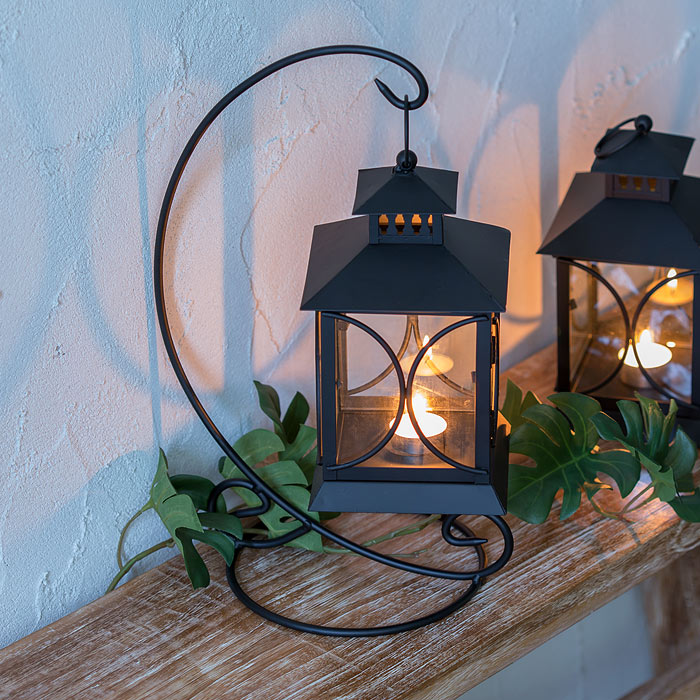 楽天市場】ロートアイアンのランタンスタンド カーブタイプ スタンド