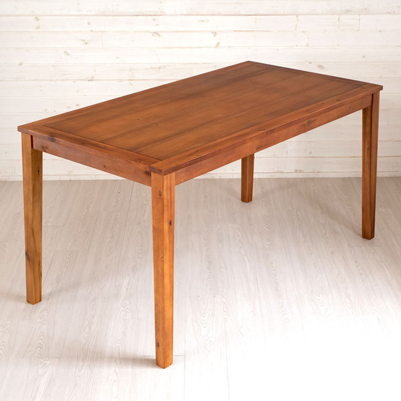 ゆく】ダイニングテーブル 机 アカシア 木製 アジアン ビンテージ ゆく