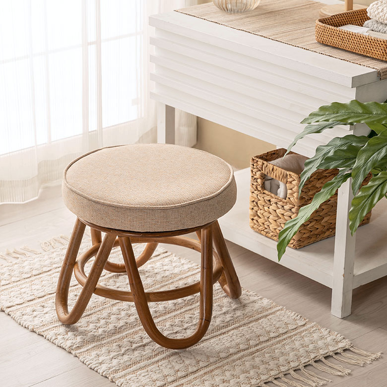 楽天市場】回転 スツール ラタンスツール ラタン 籐 椅子 イス 座面高