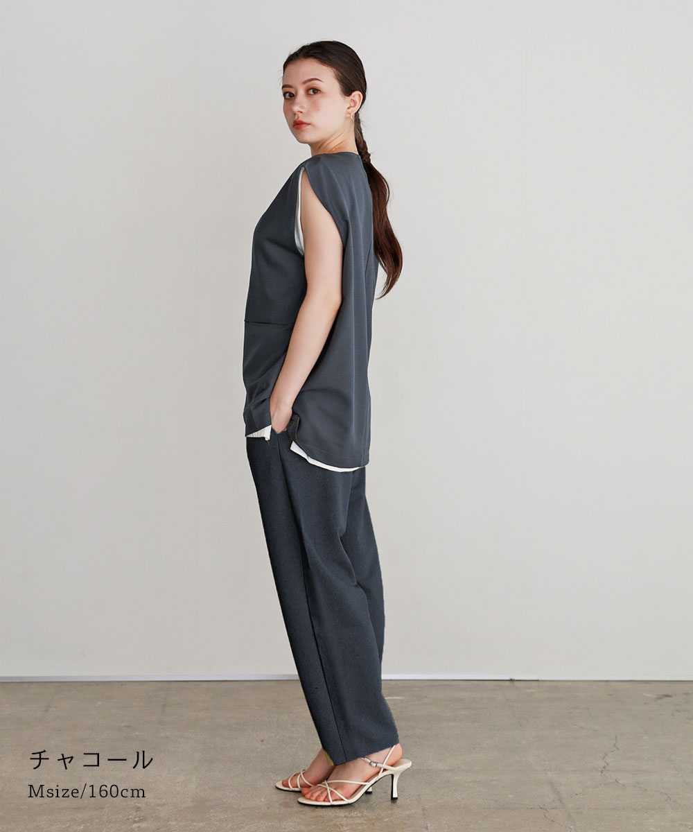 楽天市場】セットアップ レディース ベスト パンツ スラックス パンツ