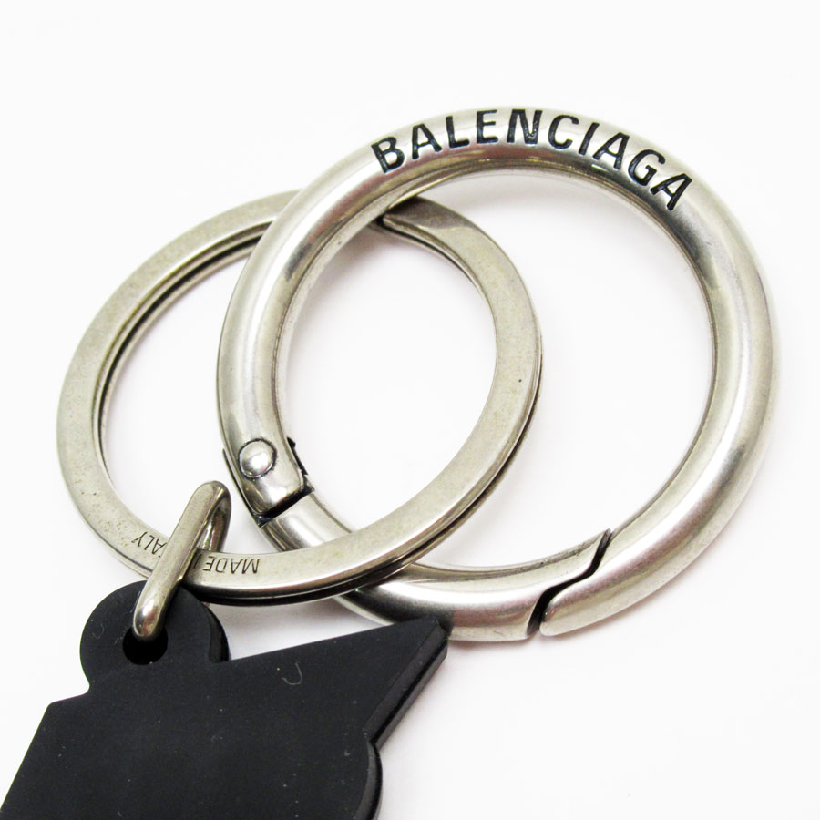 楽天市場】バレンシアガ BALENCIAGA チャーム ラバー/メタル ブラック