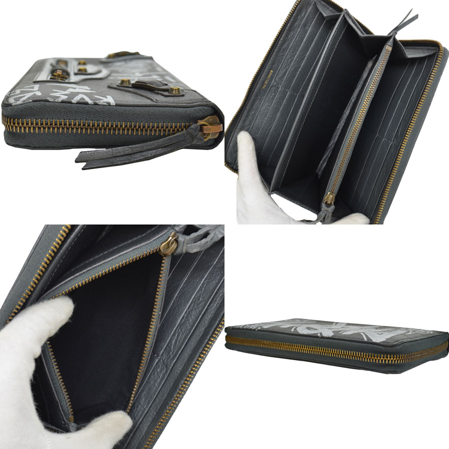 楽天市場】バレンシアガ BALENCIAGA 長財布 ブラックxホワイトx