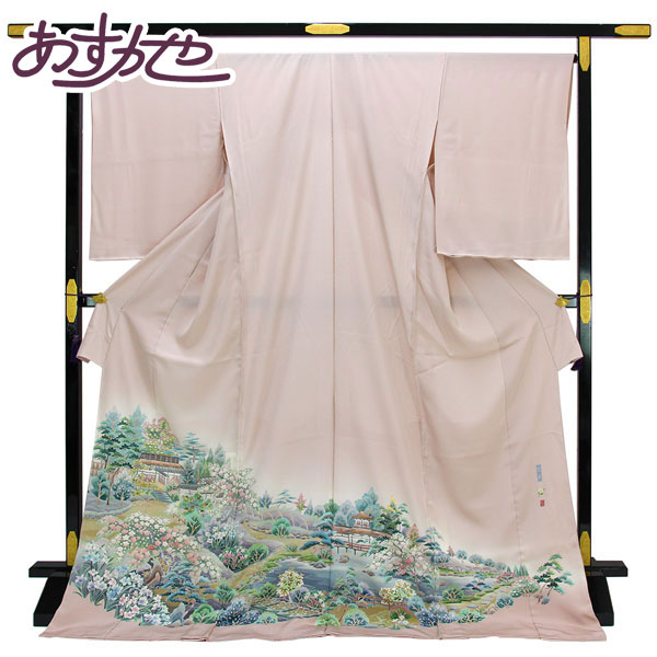 楽天市場】着物 本加賀友禅 伝統工芸品 色留袖 多崎元人 作 清庭