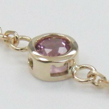 楽天市場】18金ピンクゴールド（K18PG）ピンクトルマリンブレスレット