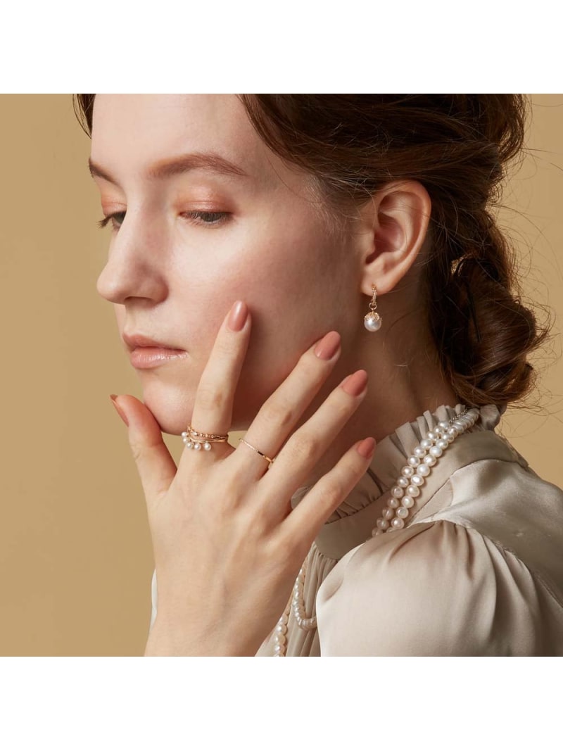 楽天市場】K18ハーフエタニティリング agete アガット アクセサリー