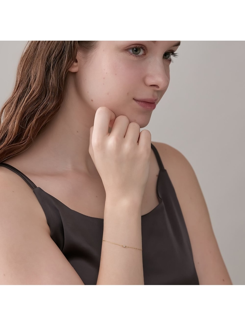 楽天市場】K10ダイヤモンドブレスレット(0.03ct) NOJESS ノジェス