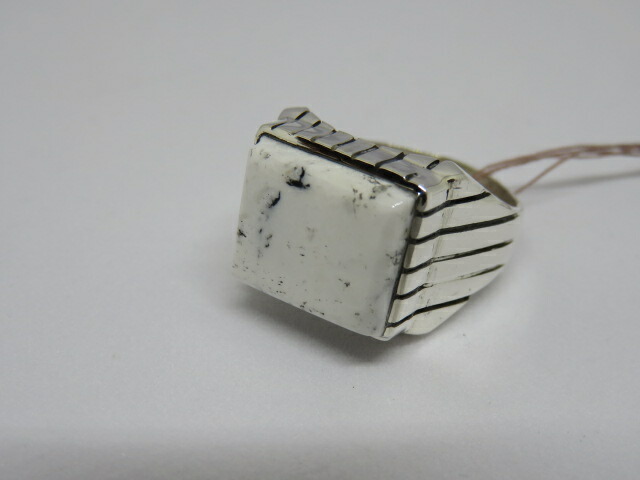 楽天市場】インディアンジュエリー ホワイトバッファロー リングの通販