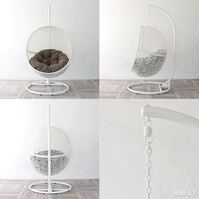 楽天市場】ハンギングチェアー ホワイト 白 ハンモックチェア ソファー