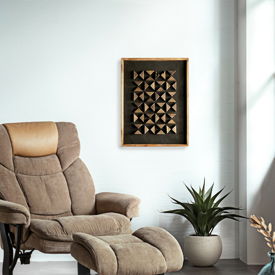 楽天市場】アートパネル 木製 約62×82cm フレーム ウォール 壁掛け