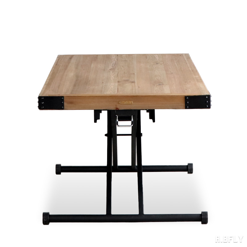 楽天市場】昇降式 テーブル 140cm リフティングテーブル ダイニング