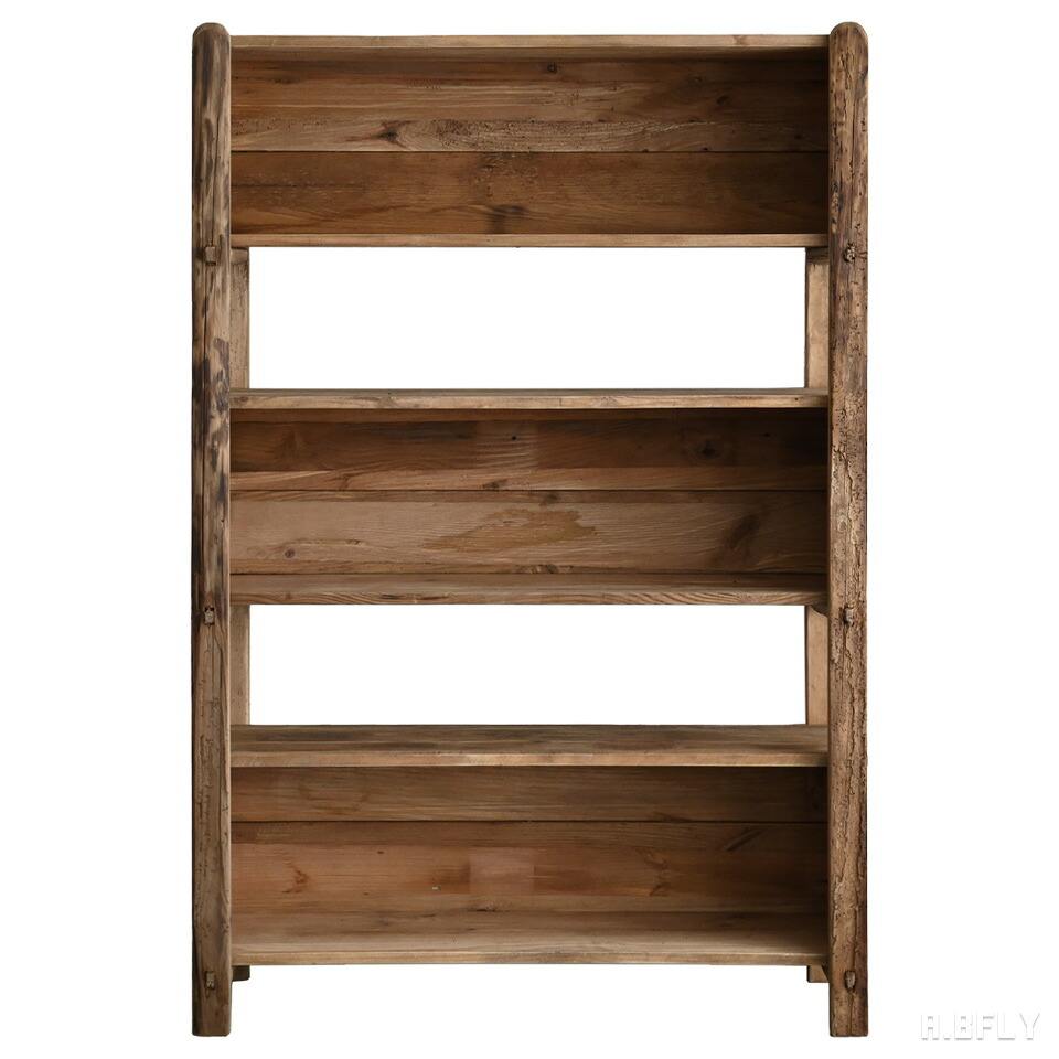 楽天市場】ウッドラック 本棚 棚 古材 キャビネット 飾り棚 食器棚