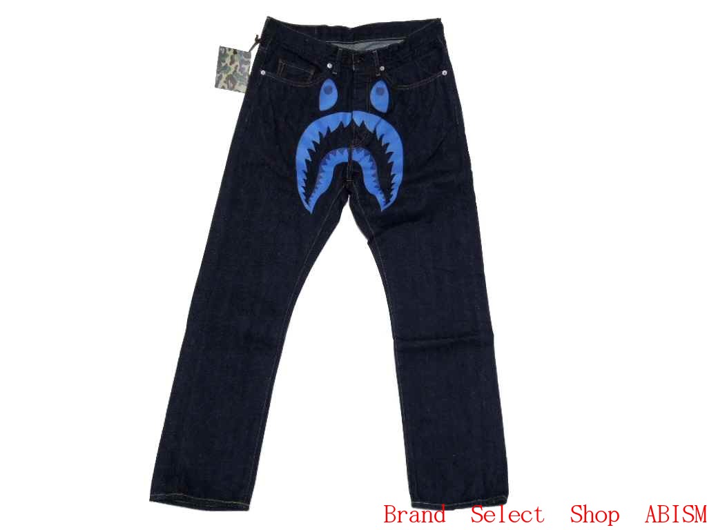 楽天市場】A BATHING APE(エイプ)1999 TYPE-02 SHARK DENIM PANTS