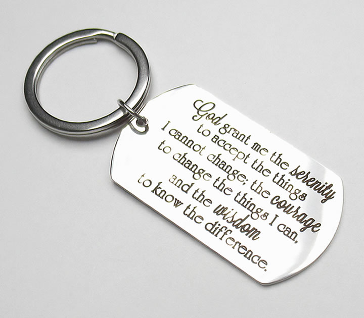 楽天市場】セレニティプレイヤー刻印 キーホルダー 静穏の祈り