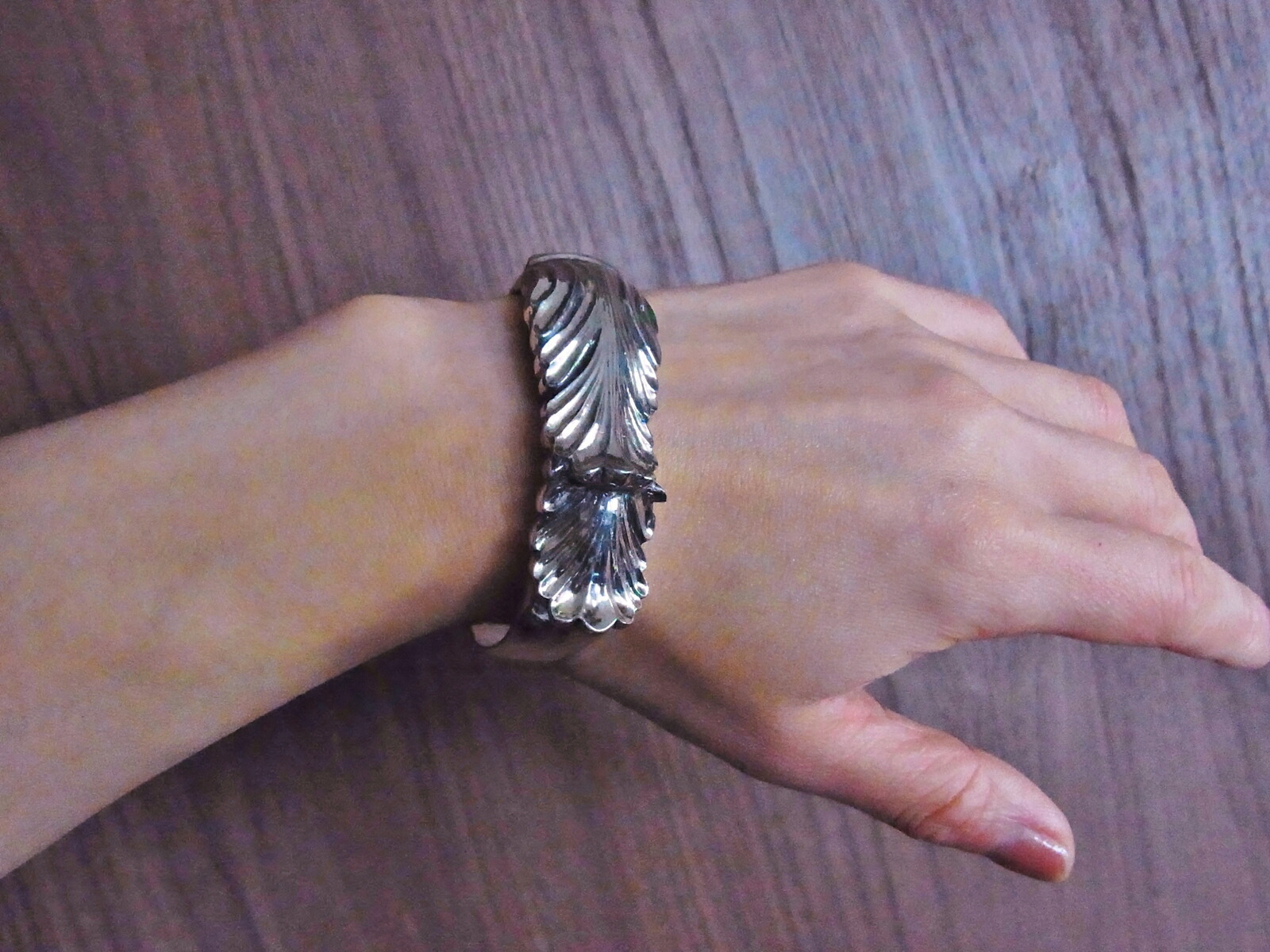 楽天市場】リーフバングル シルバー925 シルバー ブレスレット