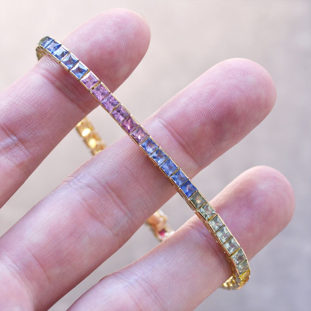 楽天市場】【ポイント10倍☆23:59まで!】テニスブレスレット メンズ 18