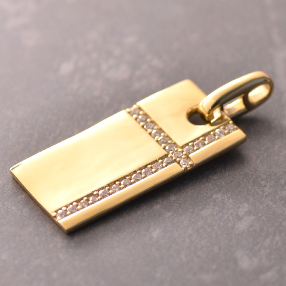 楽天市場】ペンダントトップ K18 18K ダイヤモンド メンズペンダント