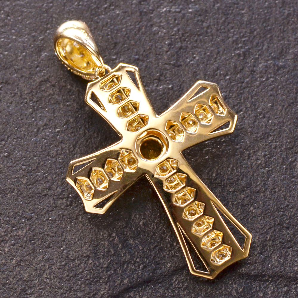 楽天市場】【ポイント10倍☆23:59まで!】18金 クロス ペンダントトップ