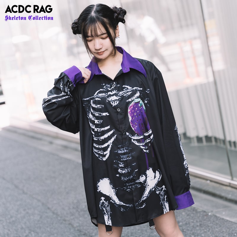 楽天市場】タレストロベリー シャツ PU 長袖 パンク ロック V系