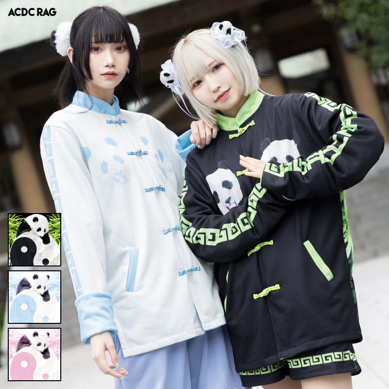 楽天市場】パンダチャイナ ジャケット 長袖 原宿系 原宿 派手カワ